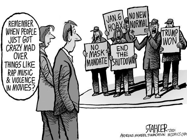 Editorial Cartoon: Crazy mad
